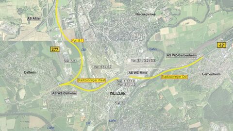 Ausschnitt eines Luftbilds des Planungsraumes